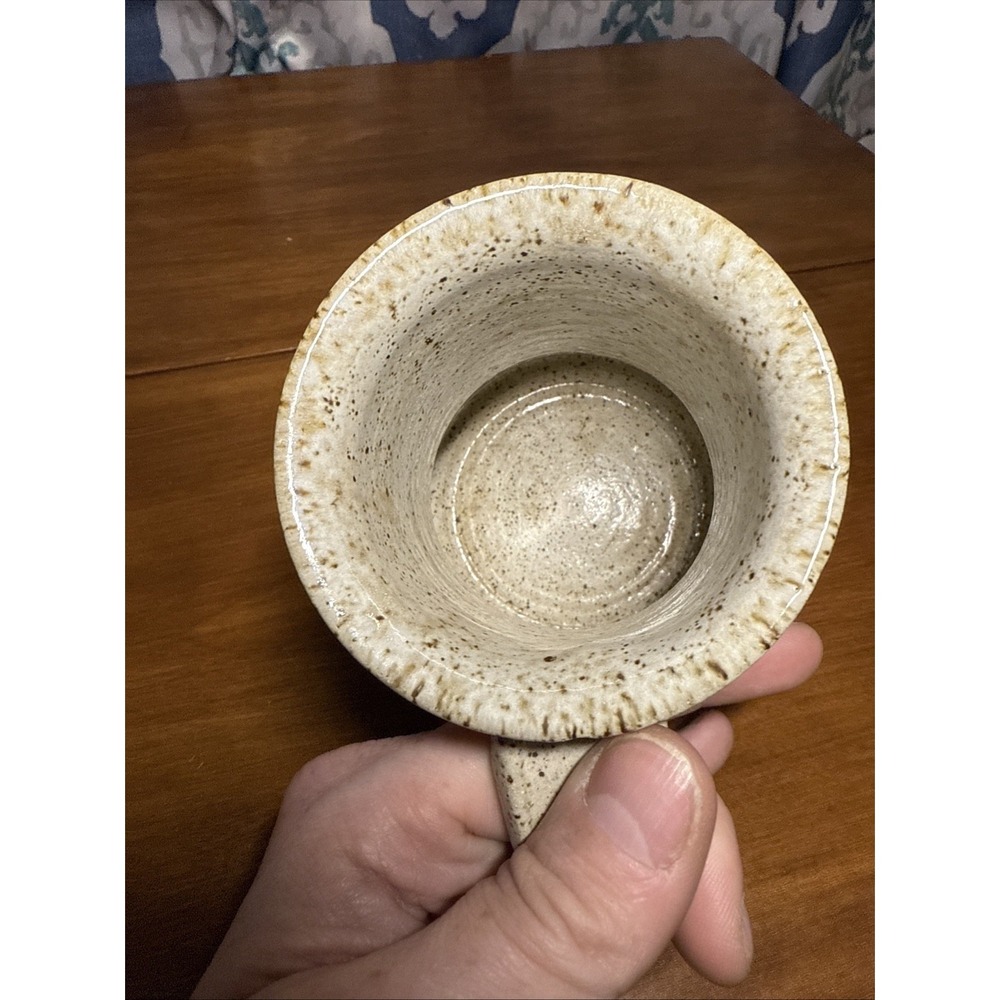 Vintage‎ Pottery Mug Handmade Blue, Bown Cream Colors. - Picture 3 of 11
